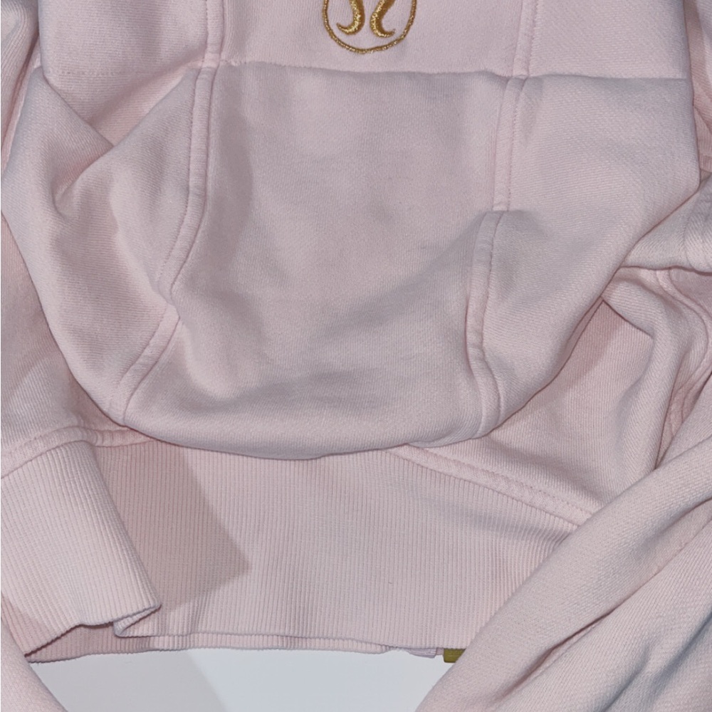 lululemon athletica Pink Jacket with Gold Logo